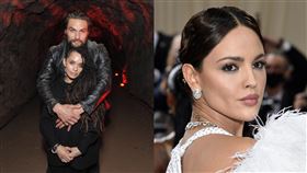 艾莎岡薩雷（Eiza González）。（圖／美聯社／達志影像）、傑森摩莫亞（Jason Momoa）、麗莎波奈（Lisa Bonet Moon）。（圖／美聯社／達志影像）