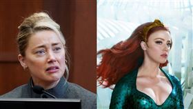 安柏赫德,水行俠,梅拉公主 圖翻攝自Aquaman Movie推特、路透社達志影像