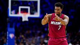 ▲熱火控衛羅利（Kyle Lowry）因腿筋傷勢將缺席東冠首戰。（圖／美聯社／達志影像）