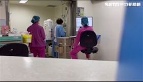 近日網路流傳一段影片，三軍總醫院某加護病房傳有退役將軍夫人硬闖探視，不遵守防疫規定，還飆罵護理師髒話等脫序行為。截自網路影片「來自南丁天使子民的哭訴」