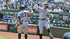 ▲洋基已有3位球員敲出至少10轟。（圖／美聯社／達志影像）