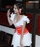 鍾欣怡出席「胡同」燒肉集團攜手聯名新美味活動。（記者邱榮吉/攝影）