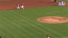 獅隊內外野完美搭配，將安打傷害降到最低。（圖／翻攝自CPBL TV)
