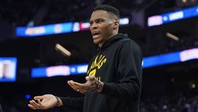 ▲威少（Russell Westbrook）的用法成為湖人面試教練的必考題。（圖／美聯社／達志影像）