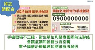 彰化天兵做PCR 手機號碼填整排0