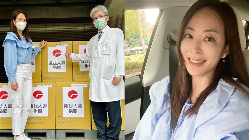 賈永婕前往各醫院送物資　正能量曝光