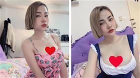泰國一名網美「娃娃」(Wawa)遭男友毆打，全身多處瘀青。（圖／翻攝自臉書）