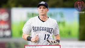 ▲洋基新秀山福德（Jake Sanford）遭到釋出。（圖／翻攝自Underground Case Breaks推特）