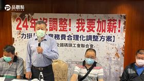 ▲24年沒調過合理嗎？4港口碼頭工會喊：我們要生活！（圖／全國碼頭工會聯合會提供） 