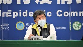 陳時中表示，快篩陽=確診會擴大實施。（圖／指揮中心提供）