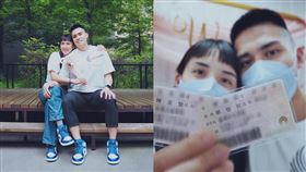 ▲陳盈駿和老婆郭佳紋一起秀出身分證。（圖／翻攝自陳盈駿IG）