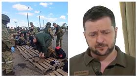 ▲烏克蘭總統澤倫斯基、亞速鋼鐵廠守軍。（圖／翻攝自俄羅斯國防部Telegram、澤倫斯基官方推特）