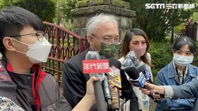 長老教會濟南教會主任牧師黃春生說明恐嚇事件。（圖／記者楊忠翰攝影）