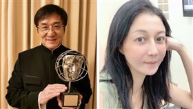 成龍、吳綺莉（圖／翻攝自成龍、吳綺莉臉書）