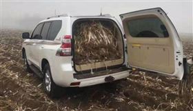 山東農休旅車載蔥（圖／翻攝自微博）