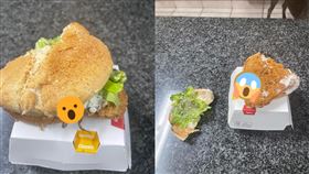 威廉女兒吃漢堡時，竟發現有一雙奇怪的腿。（圖／翻攝自Willem Bezuidenhout 臉書）