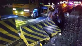 台61苗栗後龍段5車車禍。（圖／翻攝畫面）