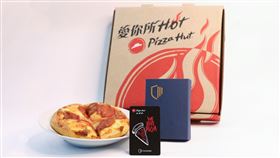 ▲必勝客聯名設計CoolWallet Pro冷錢包組合（圖／業者提供）