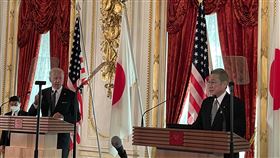 美日高峰會 拜登與岸田文雄出席記者會美日高峰會23日在東京舉行，美國總統拜登與日本首相岸田文雄出席會後的聯合記者會。中央社記者楊明珠東京攝  111年5月23日