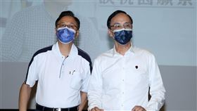 朱立倫（國民黨主席）主持張善政「桃園願景」媒體說明會。（記者邱榮吉/攝影）