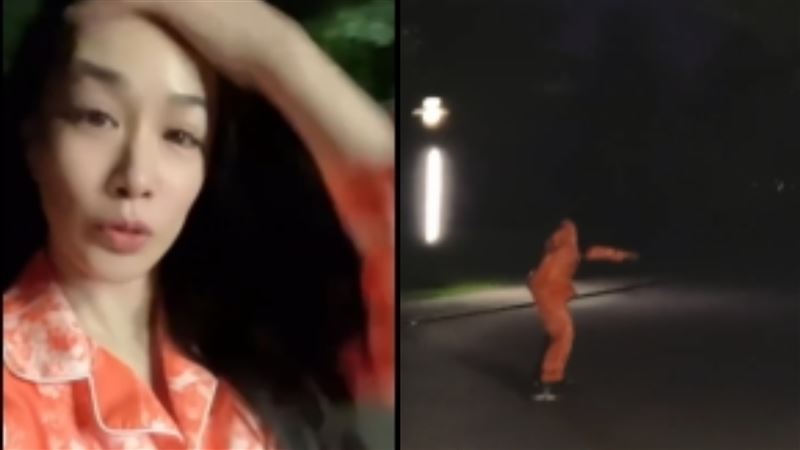 鍾麗緹深夜穿紅衣飄移　陸網嚇壞怒罵