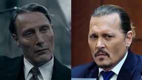 強尼戴普、邁茲米克森。（圖／美聯社／達志影像、華納兄弟提供）