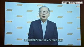 聯發科副董事長暨執行長蔡力行透過影片分享聯發科營運展望。（圖／記者戴玉翔攝影）