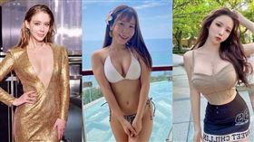 ▲安妮（左起）、小百合、藍星蕾都是在台灣發過寫真集的外籍藝人。（圖／翻攝自臉書）