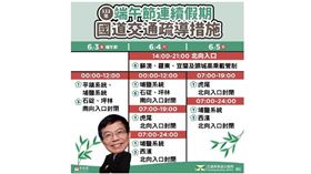 ▲【111年端午節連假_國道交通疏導措施】（圖／交通部高公局提供）