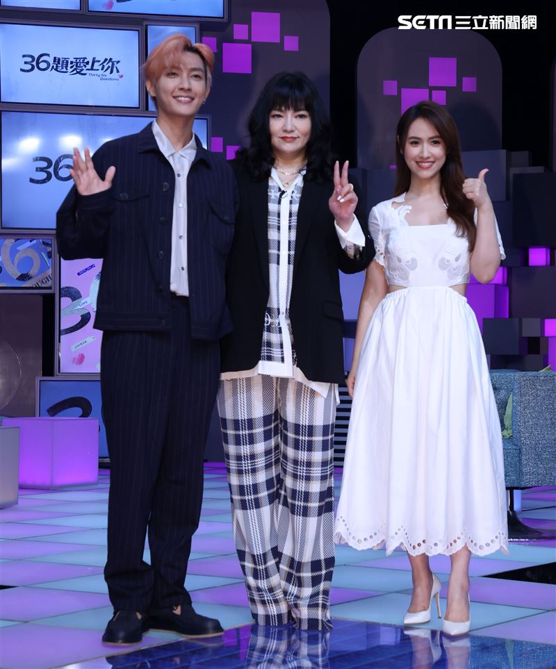 炎亞綸、唐綺陽、吳姍儒出席36題愛上你第三季記者會 。（記者邱榮吉/攝影）