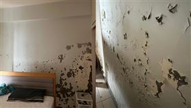 梅雨炸原形！她9百萬買房才住半年　牆壁1慘況引千人安慰（圖／翻攝自爆料2公社）