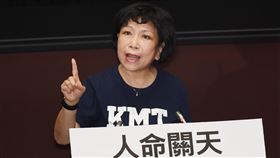 葉毓蘭：人命關天　勿讓政治凌駕專業國民黨立委葉毓蘭30日上午在立法院會國是論壇就國人施打疫苗議題表示，人命關天，勿讓政治凌駕專業。中央社記者施宗暉攝  110年4月30日