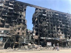 ▲烏克蘭馬立波市長表示，親俄人士開挖一棟大樓，在地下防空洞卻發現至少200具殘破不全的屍體。（圖／翻攝自馬立波市議會官網）