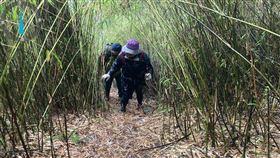 「拾丸山登山步道」日前發生一起山難。（圖片來源／苗栗縣消防局臉書）