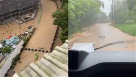 新北五股、八里驚傳淹水（圖／翻攝畫面）