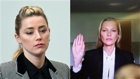 安柏赫德（Amber Heard）、凱特摩絲。（圖／美聯社／達志影像）