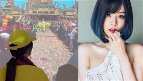 郭鬼鬼跟著白沙屯媽祖「虛擬進香」。（圖／翻攝自郭鬼鬼臉書）