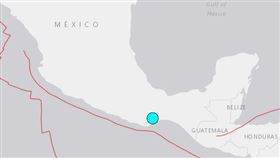 墨西哥西南部瓦哈卡州（Oaxaca）今天發生規模5.3地震。（圖／翻攝自USGS官網）