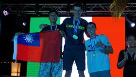 ▲黃明峻在無蹼恆重下潛（CNF）項目以63公尺拿下亞軍，並改寫全國紀錄。（圖／翻攝自黃明峻臉書）