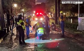 台中公園日月湖一名老婦落水輕生身亡。（圖／民眾提供）