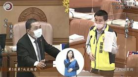 侯友宜、張錦豪（圖／翻攝自新北市議會質播）