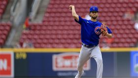 ▲Andrelton Simmons登板投球。（圖／美聯社／達志影像）