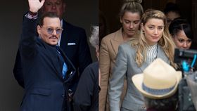  強尼戴普（Johnny Depp）、安柏赫德（Amber Heard）。（圖／美聯社／達志影像）