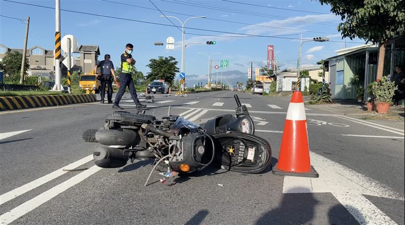 逆光擾視線！騎士遭撞飛對向車道慘死