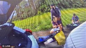 毒品通緝,睡車上,攔檢