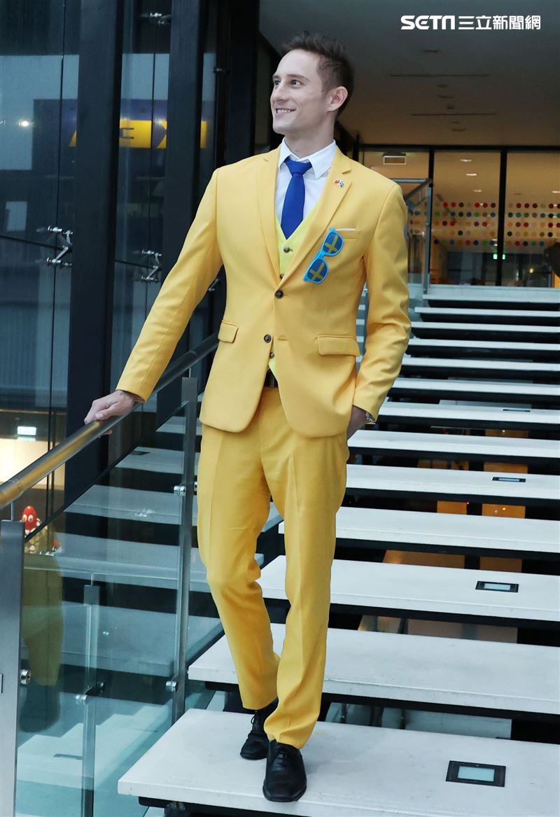 外國男星馬丁三立新聞網專訪。（記者邱榮吉/攝影）