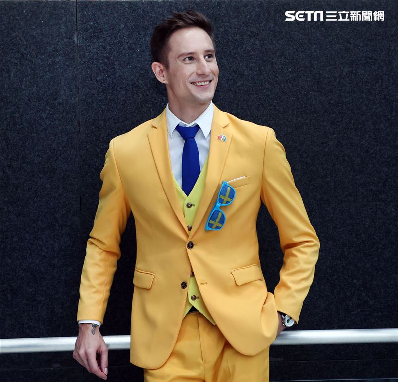 外國男星馬丁三立新聞網專訪。（記者邱榮吉/攝影）