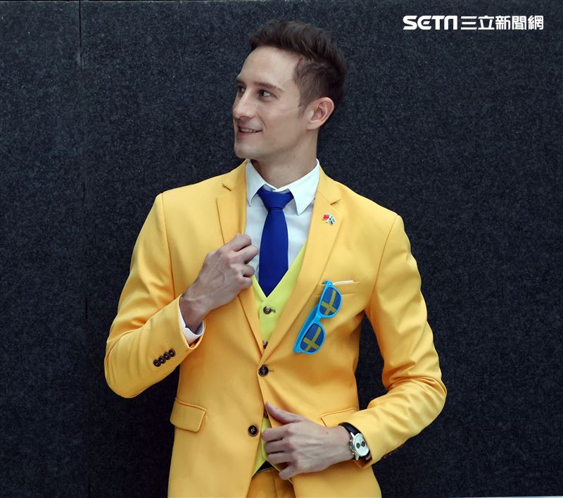 外國男星馬丁三立新聞網專訪。（記者邱榮吉/攝影）