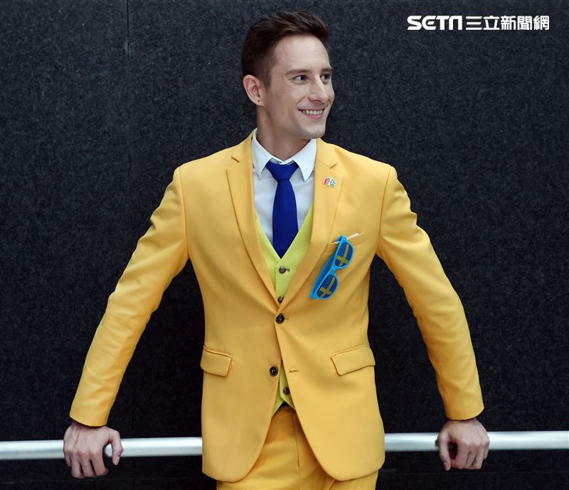 外國男星馬丁三立新聞網專訪。（記者邱榮吉/攝影）