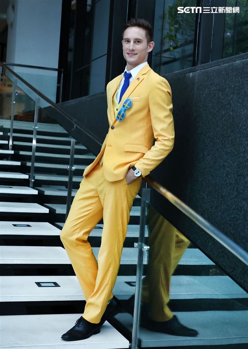 外國男星馬丁三立新聞網專訪。（記者邱榮吉/攝影）